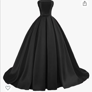 NWT Satin black corset back prom/formal/wedding dress